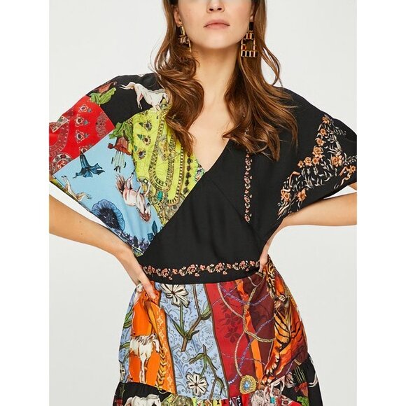 NEW Desigual Kimino Style Sleeve Mini Dress, Size 36 EU - Picture 5 of 16